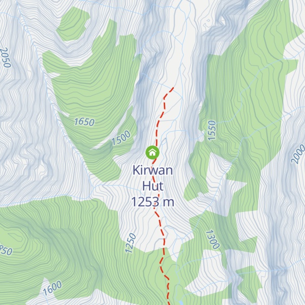 Map of Kirwan Hut