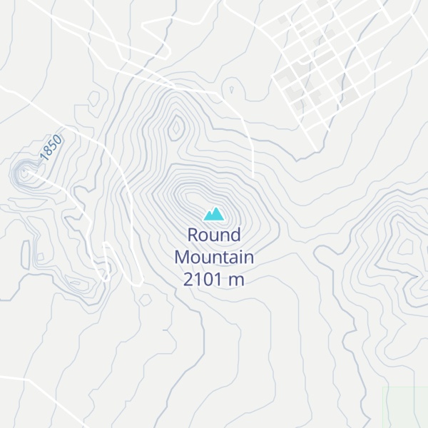 Map of Round Mountain