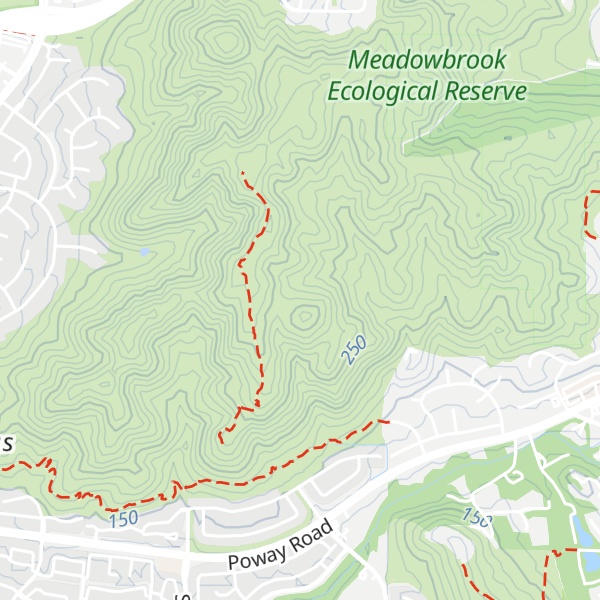Map of Van Dam Peak
