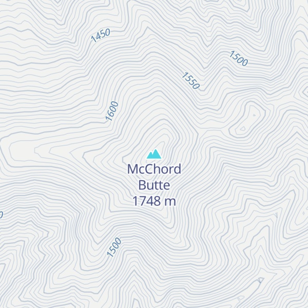 Map of McChord Butte