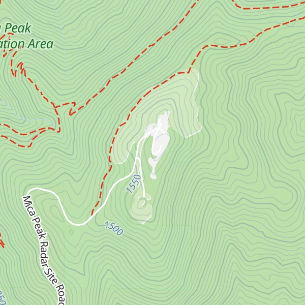 Map of Mica Peak