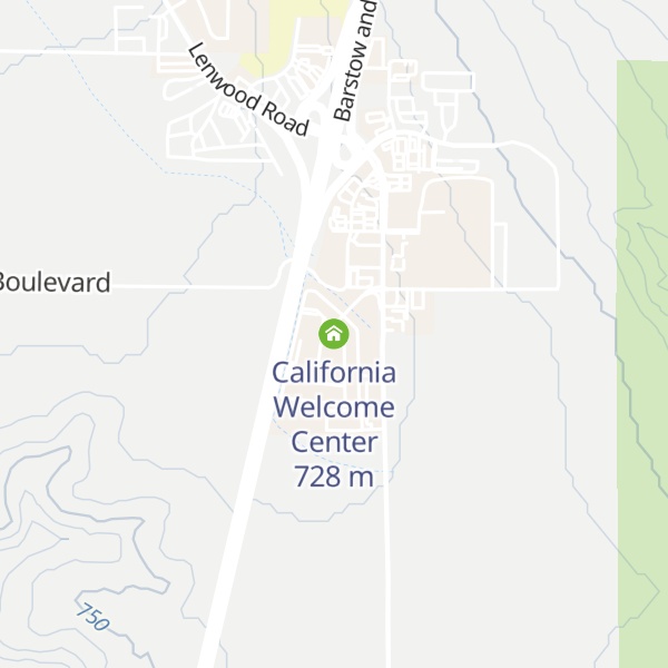 Map of California Welcome Center