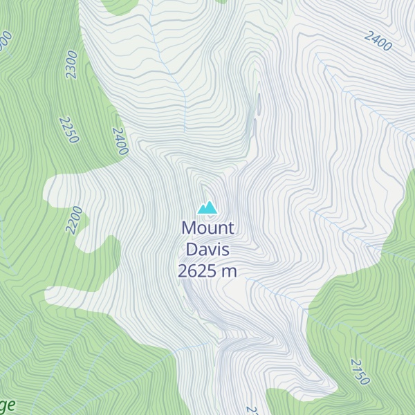 Map of Mount Davis