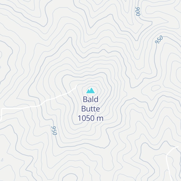 Map of Bald Butte