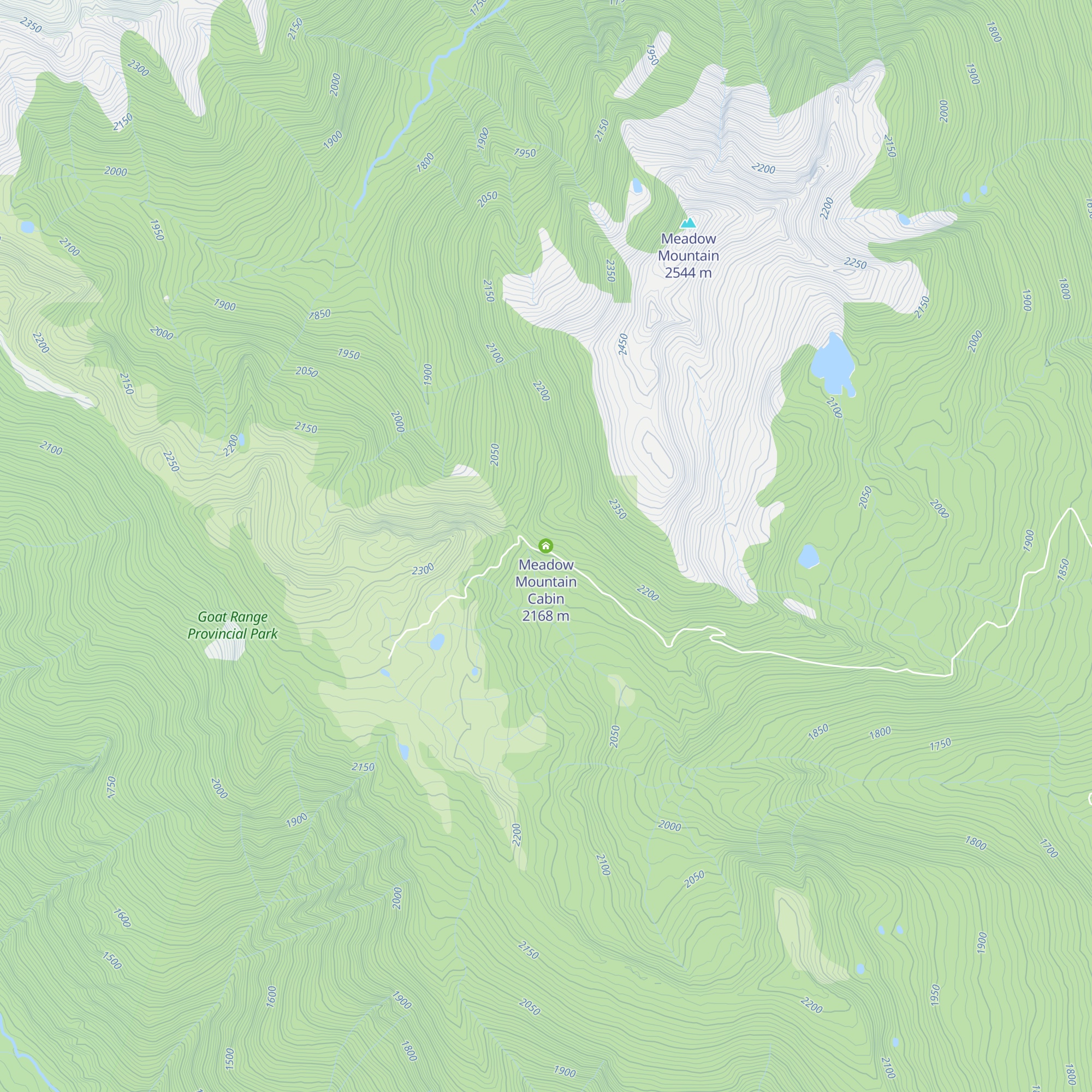 Meadow Mountain Cabin map