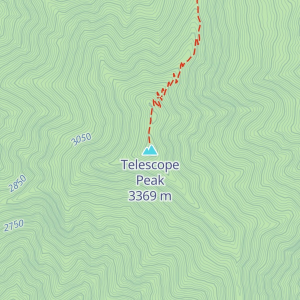 Map of Telescope Peak