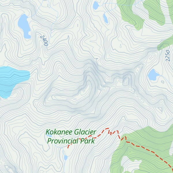 Map of Sunrise Mountain