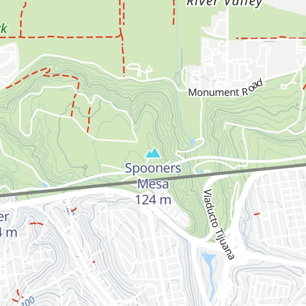 Map of Spooners Mesa