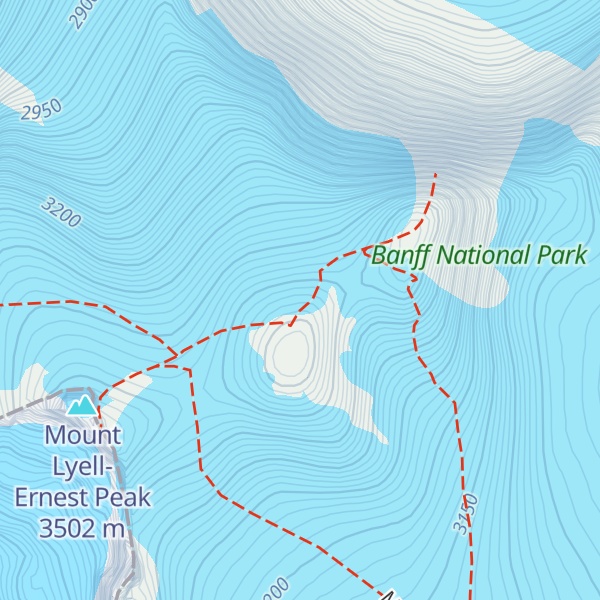 Map of Edward Peak