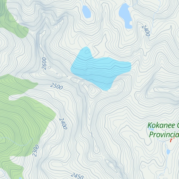 Map of Mount McQuarrie