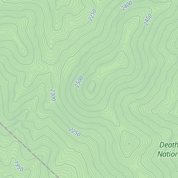 Map of Wahguyhe Peak