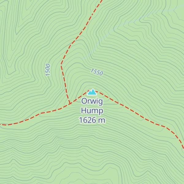 Map of Orwig Hump