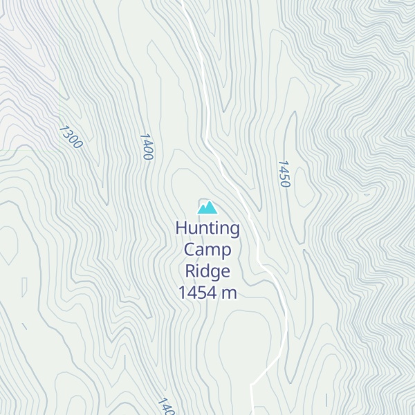 Map of Hunting Camp Ridge