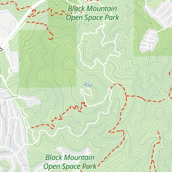 Map of Black Mountain