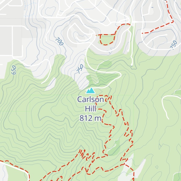 Map of Carlson Hill