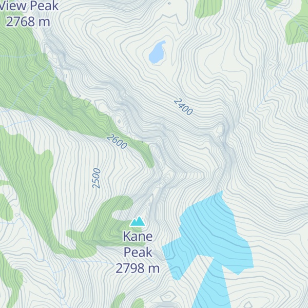 Map of Sawtooth Ridge