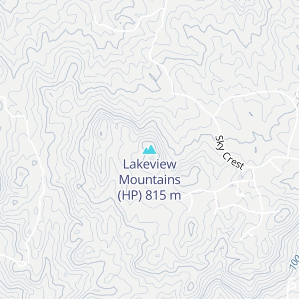 Map of Lakeview Mountains (HP)
