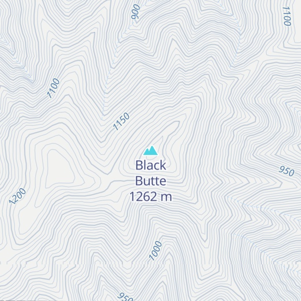 Map of Black Butte