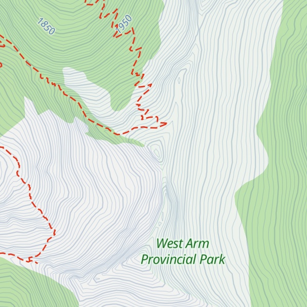 Map of Half Dome