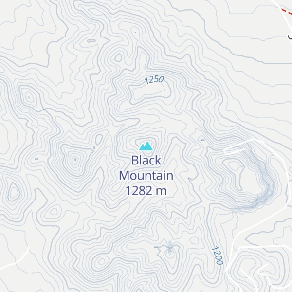 Map of Black Mountain