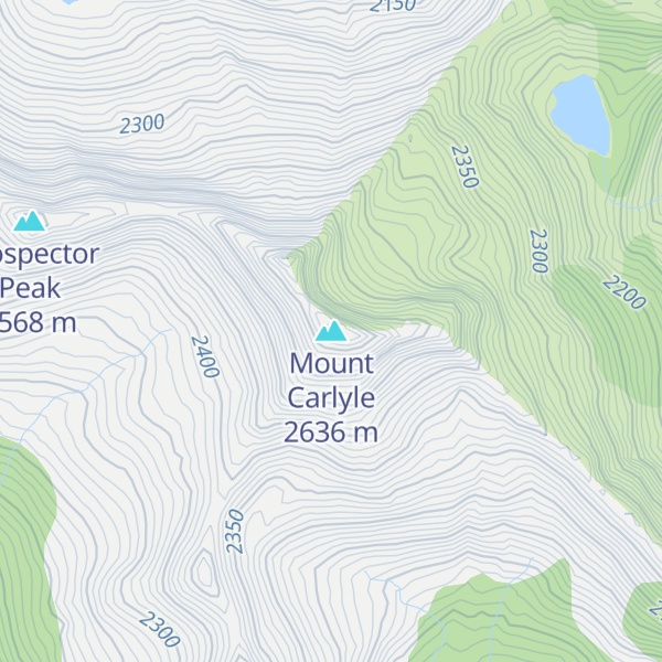 Map of Mount Carlyle