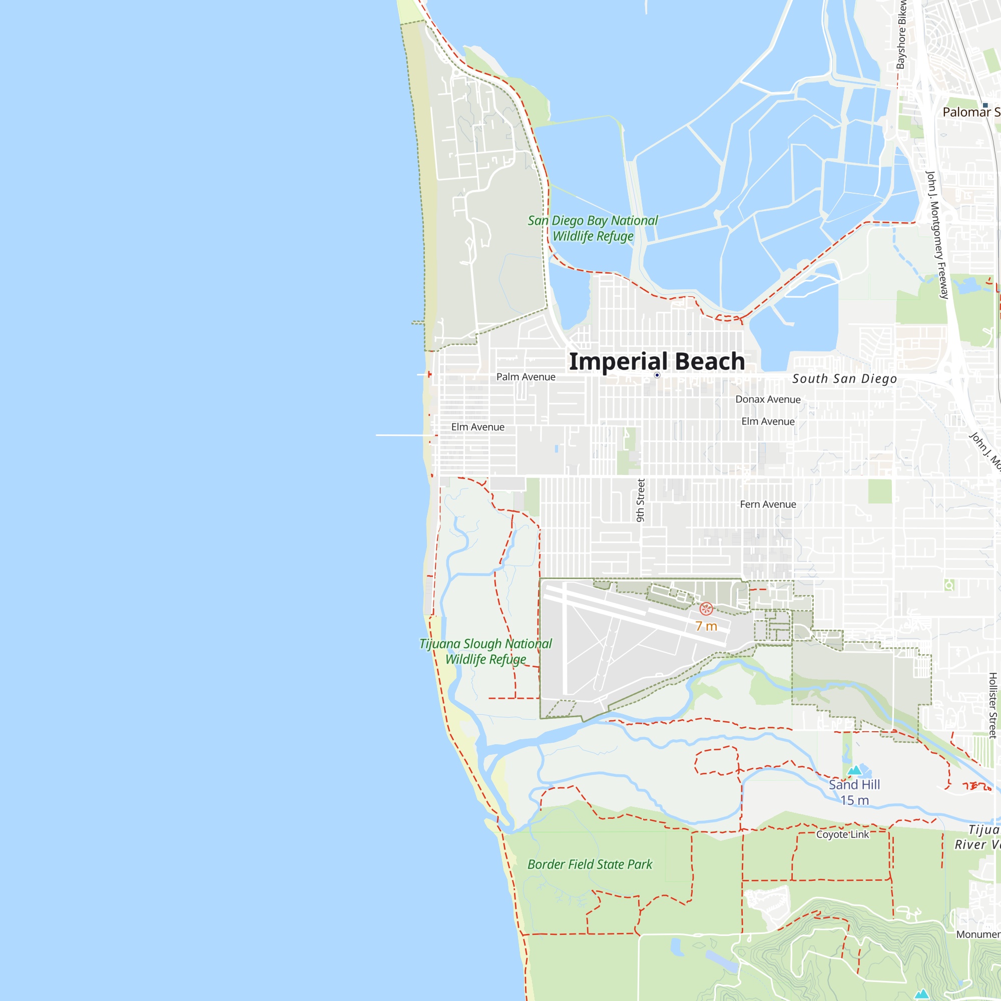 Tijuana Estuary Visitor Center map