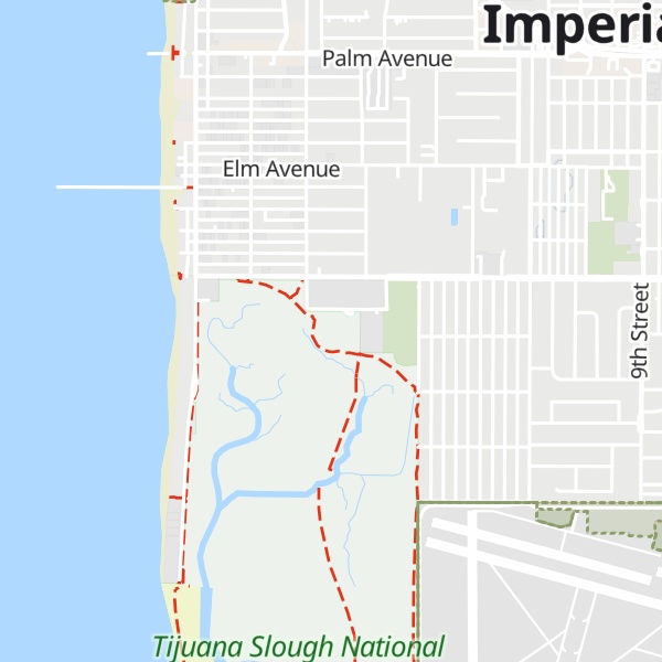 Map of Tijuana Estuary Visitor Center