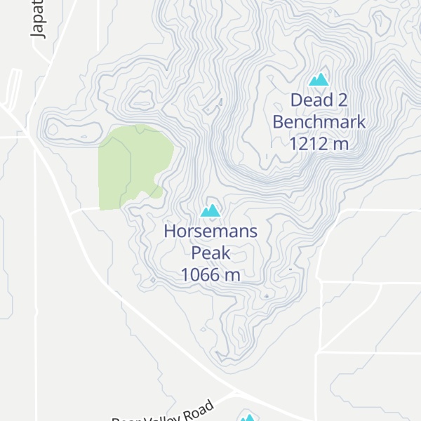 Map of Horsemans Peak