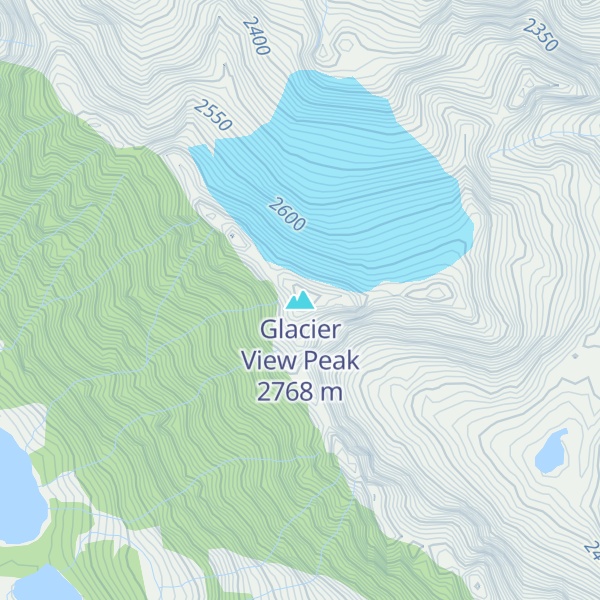 Map of Glacier View Peak
