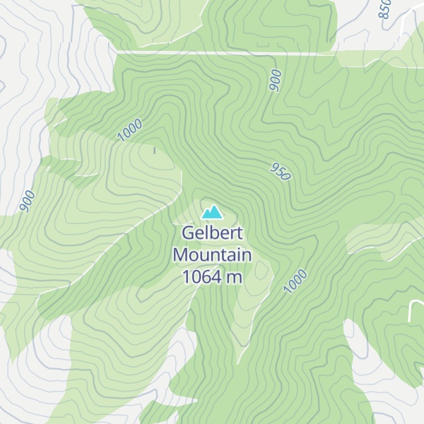 Map of Gelbert Mountain