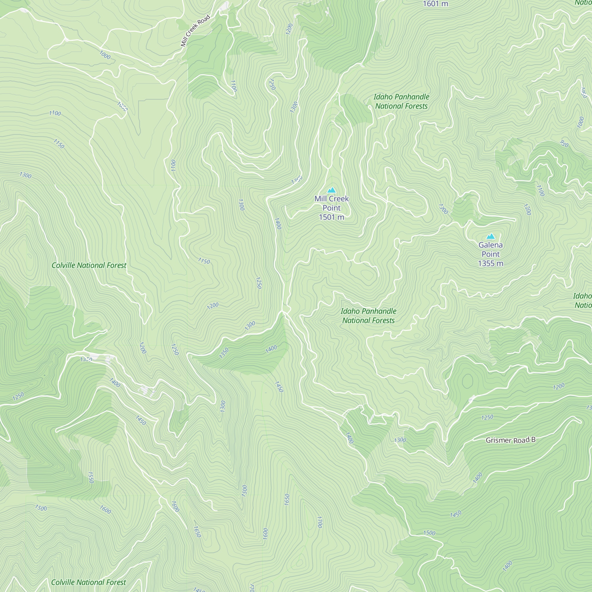 Pelke Ridge Hut map