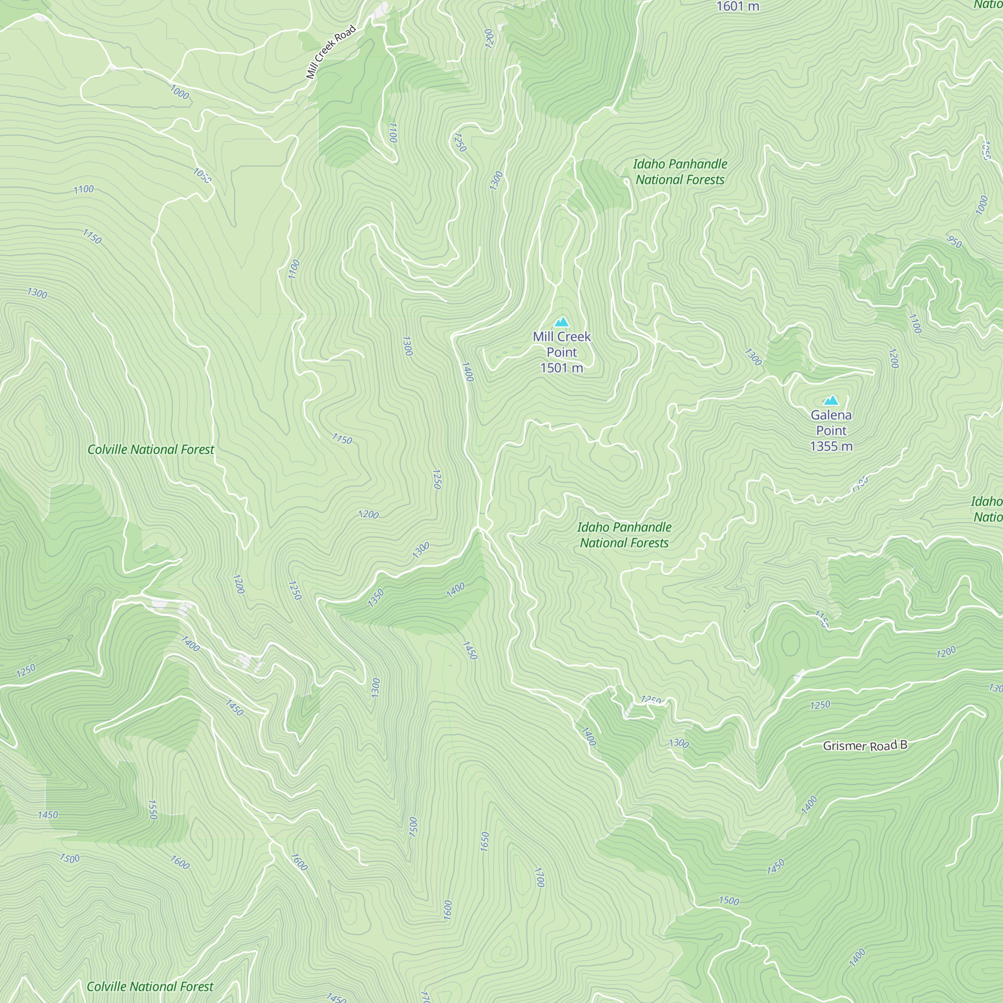 Pelke Ridge Hut map