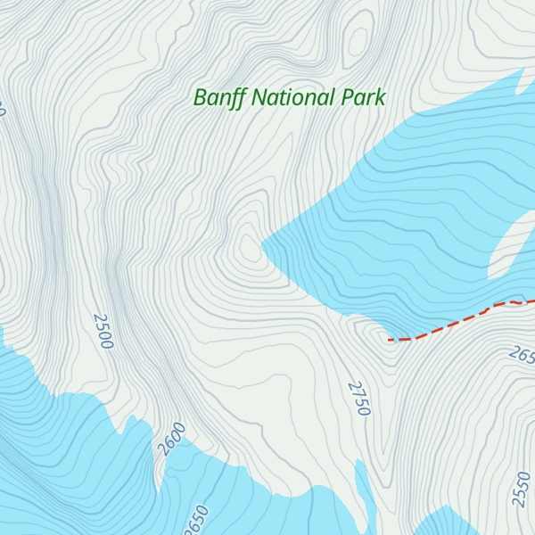 Map of Mount Saskatchewan N5.5