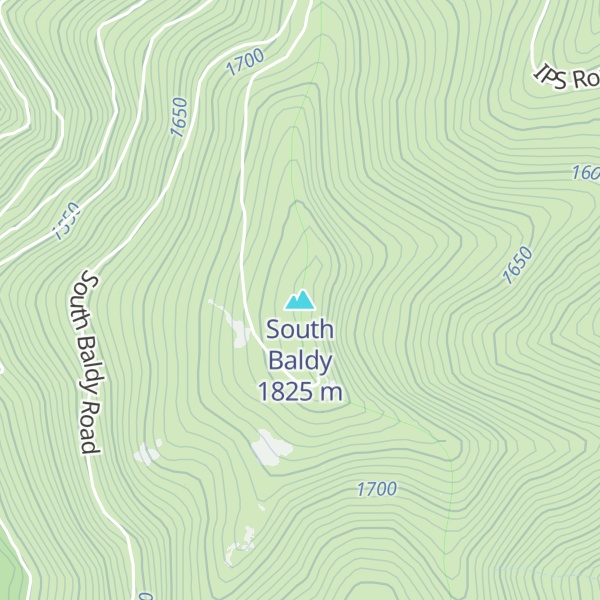 Map of South Baldy