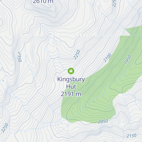 Map of Kingsbury Hut