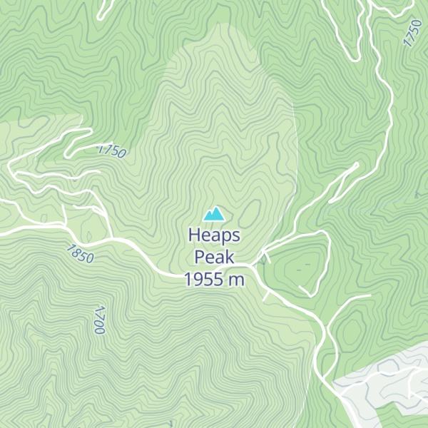 Map of Heaps Peak