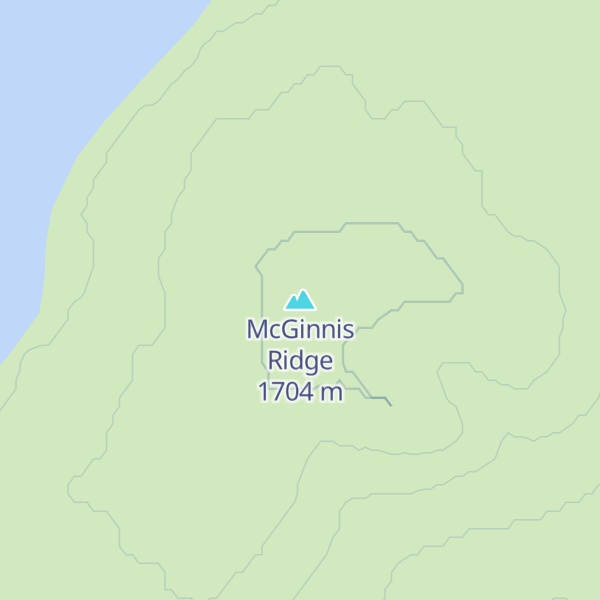 Map of McGinnis Ridge