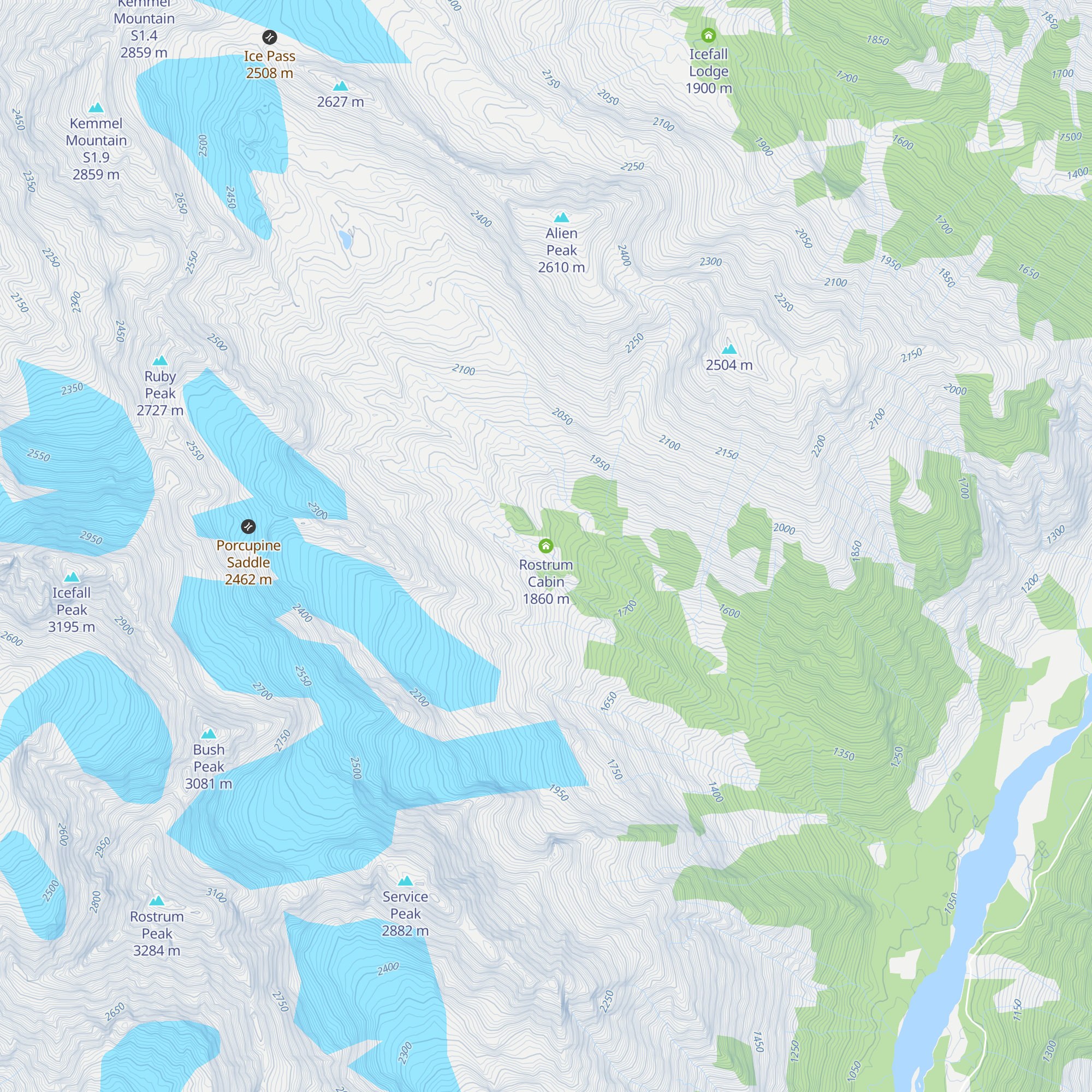 Rostrum Cabin map