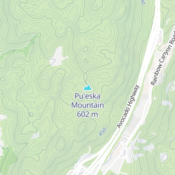 Map of Pu'eska Mountain