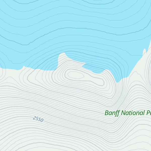 Map of Mount Saskatchewan W4.5