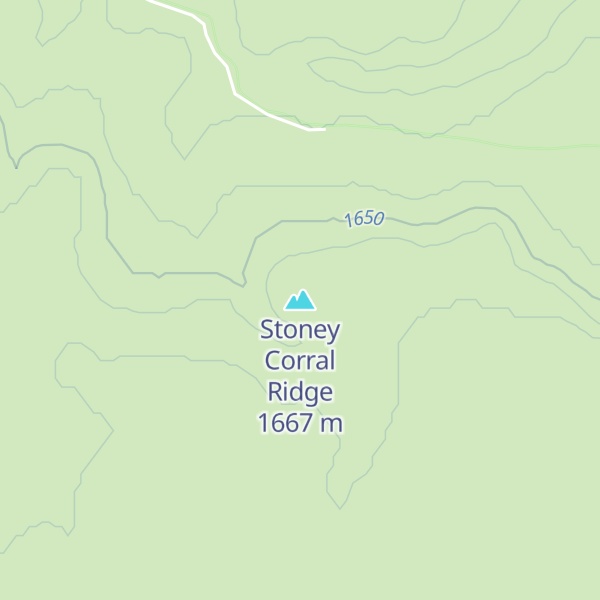 Map of Stoney Corral Ridge