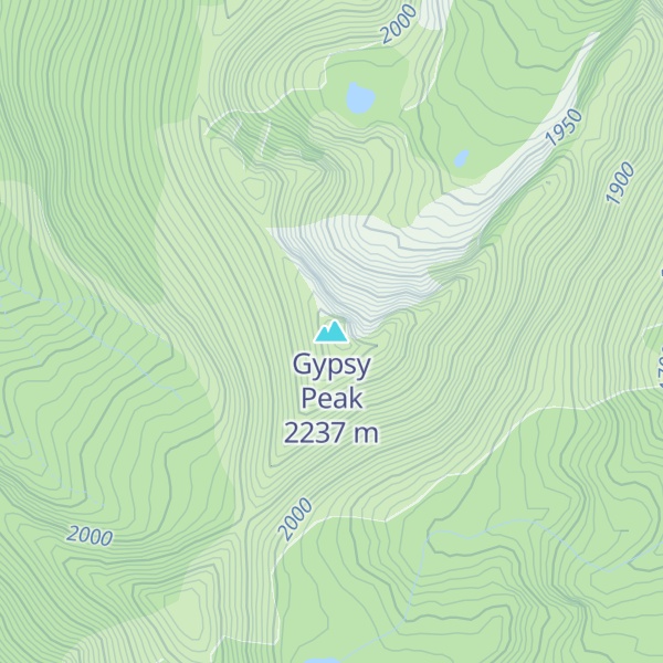 Map of Gypsy Peak