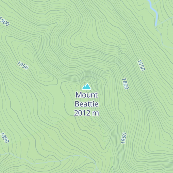 Map of Mount Beattie