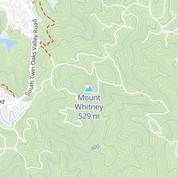 Map of Mount Whitney