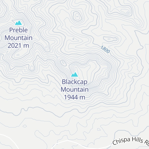 Map of Blackcap Mountain