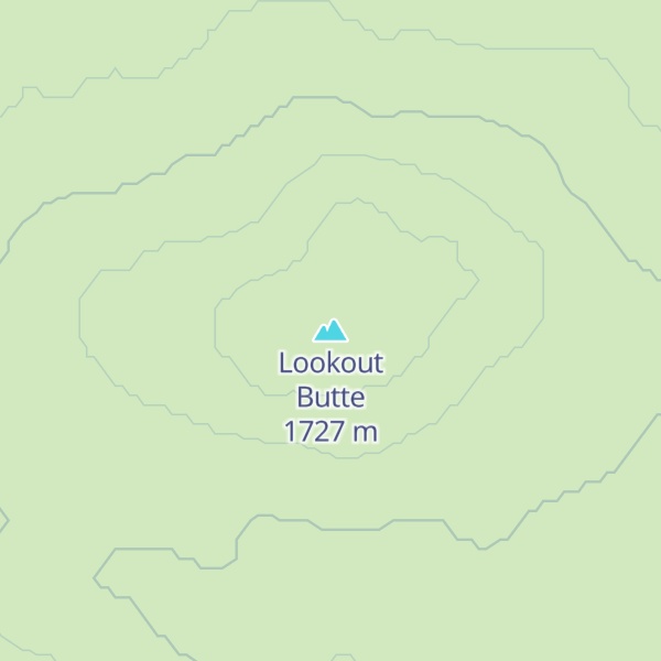 Map of Lookout Butte