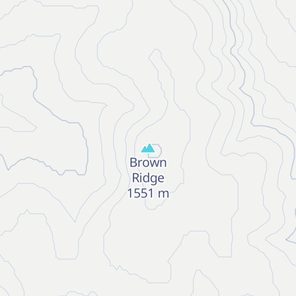 Map of Brown Ridge