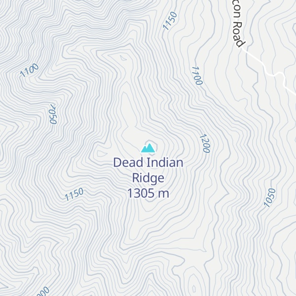 Map of Dead Indian Ridge