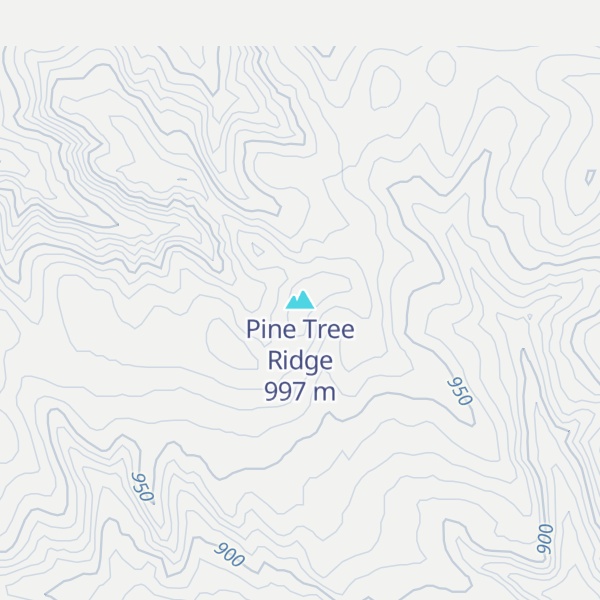 Map of Pine Tree Ridge