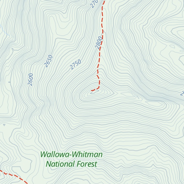 Map of Aneroid Mountain